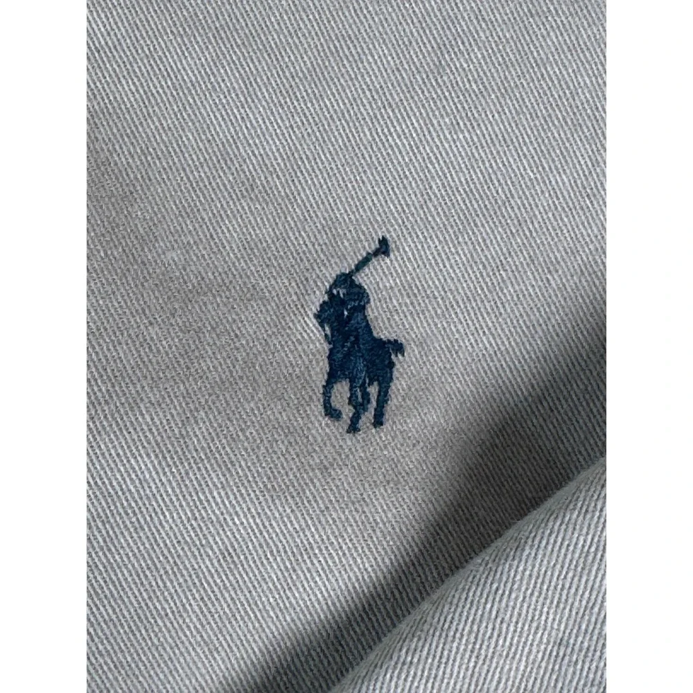 Polo Ralph Lauren Blake Shirt Mens XL Tan Khaki 100% Cotton Twill Long Sleeve